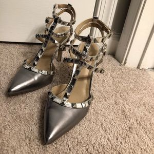 BCBGeneration Shoes - BCBG Silver stud heels BCBGeneration Shoes - BCBG Silver stud heels